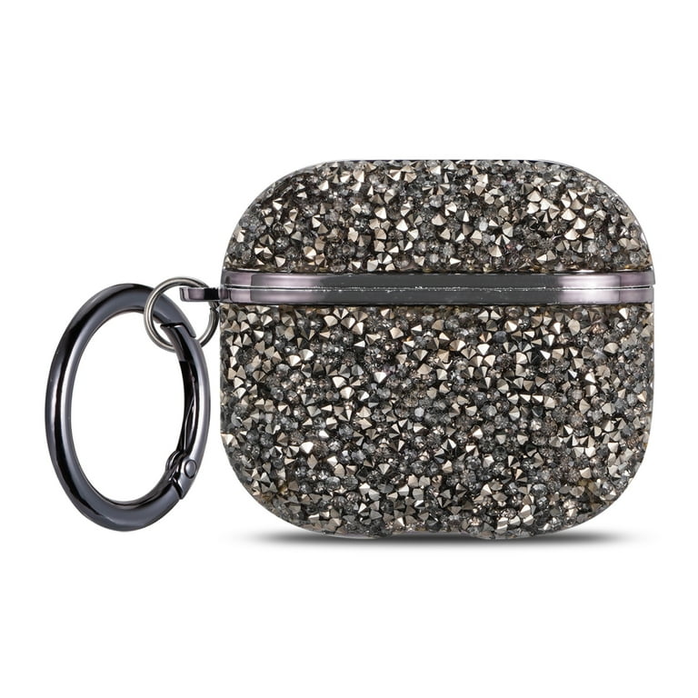 Black glitter online airpod case