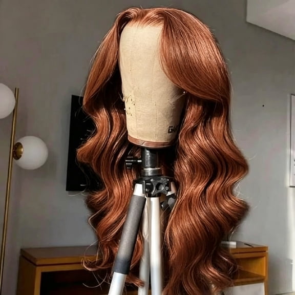 Bling Hair 32 inch 13x4 Chocolate Brown Lace Front Wigs Human Hair Body Wave 180 Density Human Hair Wigs Pre Plucked 4# Brown Wig for Women