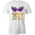 thumbnail image 1 of Bling In The New Year T-Shirt | Cool Holiday White Tee Gift, 1 of 5