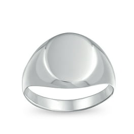 Oval Engravable Ring Sterling Silver Polished Mens Womens Oval Engravable Ring Sterling Silver Polished Mens Womens