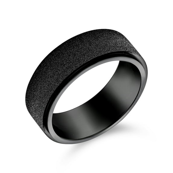 Bling Jewelry Mens Plain Tungsten Wedding Band Ring Beveled Gunmetal Black Silver Tone Unisex Size 6-14