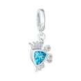 thumbnail image 1 of Bling Jewelry Womens London Blue CZ Nautical Charm Bead Sterling Silver for European Bracelet, 1 of 4