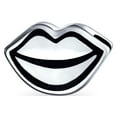 thumbnail image 1 of Bling Jewelry Womens Couples Valentine Kiss Sexy Smile Kissing Lips Charm Bead .925 Silver, 1 of 5