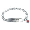 thumbnail image 1 of Bling Jewelry Womens Medical ID Bracelet Miami Cuban Link Chain Silver Tone Stainless Steel 7.5-8 Inch, 1 of 5