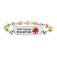 thumbnail image 1 of Bling Jewelry Womens Identification Medical ID Bracelet Stainless Steel Ball Bead Chain 7.5 Inch, 1 of 4