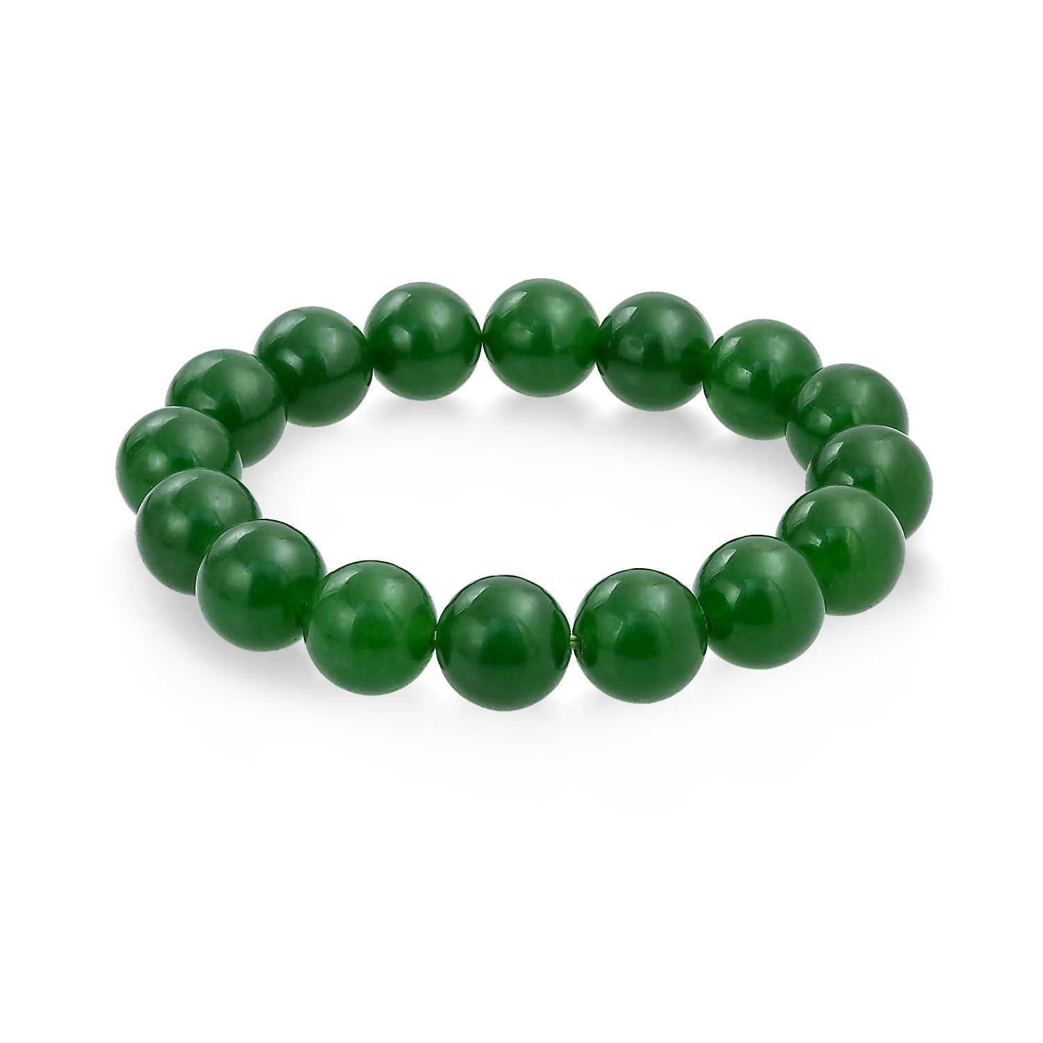 Bracciale Elastico In Pietra Naturale Viola 10 Mm - Fatto A Mano Unisex Con Perle Rotonde - In Custodia Di Flanella