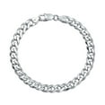 thumbnail image 1 of Bling Jewelry Mens Thick Chain Link Bracelet Sterling Silver 8-9 Inch Italy, 1 of 5