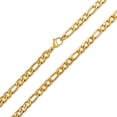 thumbnail image 1 of Bling Jewelry Mens Heavy Solid 7MM Gold Plated Stainless Steel Figaro Chain Necklace 24 Inch, 1 of 3