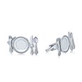 thumbnail image 1 of Bling Jewelry Mens Unique Gift Chef Shirt Cufflink Gourmet Kitchen Knife Fork Silver Cufflinks, 1 of 4