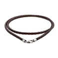 thumbnail image 1 of Bling Jewelry Mens Unisex Genuine Leather Braided Cord Necklace for Teens and Men Various Lengths, 1 of 5
