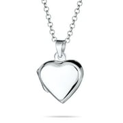 Bling Jewelry Petite Heart Photo Lockets for Women That Hold Picture Locket Pendant