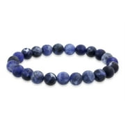 Bling Jewelry Purple Sodalite 8MM Ball Bead Gemstones Stackable Stretch Bracelet