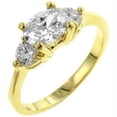 thumbnail image 1 of Bling Jewelry R-101196-09 Oval Serenade CZ Ring - All Clear - Size : 09, 1 of 1