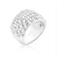 thumbnail image 1 of Bling Jewelry R-3215-05 Channel Set Princess Cut Ring - Silvertone - Size: 05, 1 of 1