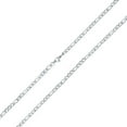 thumbnail image 1 of Bling Jewelry Mens Men's Silver & Gold Tone Stainless Steel Figaro Chain Necklace 18-30 Inch, 1 of 5