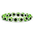 thumbnail image 1 of Bling Jewelry Womens Translucent Turkish Glass Bead Evil Eye Stretch Bracelet with Crystal Spacers, 1 of 4