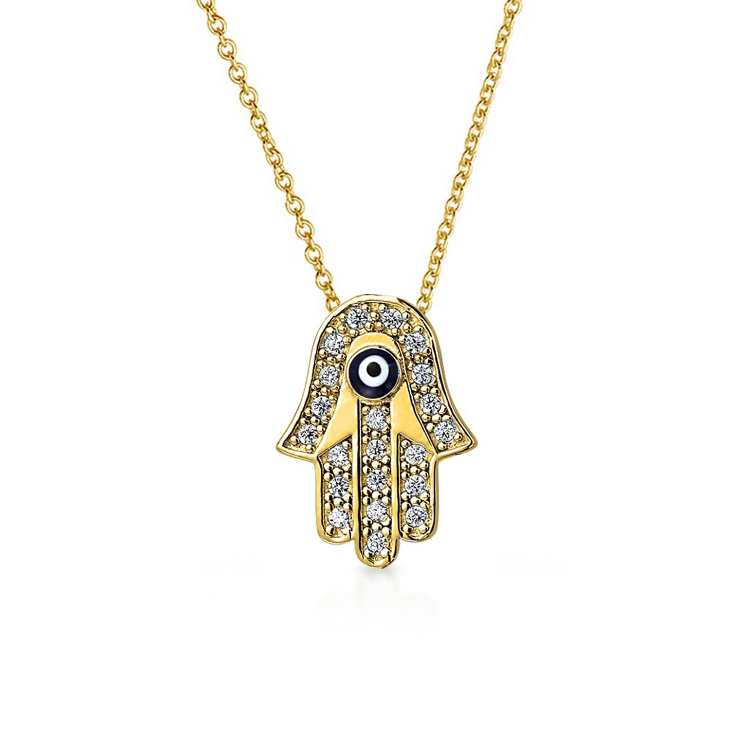 Hamsa Pendant Necklace, Hand Of God Protection Necklace - Sivan