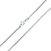 Bling Jewelry Unisex Strong Serpentine Chain Necklace Silver Tone Stainless Steel 20 Inch
