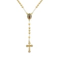 thumbnail image 1 of Bling Jewelry Womens 18K Gold Plated Rosary Beads Necklace Crucifix Virgin Mary, 1 of 7