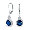 thumbnail image 1 of Bling Jewelry Womens 3.5CT Silver Plated Dangle Chandelier Earrings with CZ Halo, 1 of 4