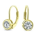 thumbnail image 1 of Bling Jewelry Womens 50CT Brilliant Cut CZ Drop Earrings Gold Plated Sterling Silver, 1 of 5