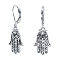 thumbnail image 1 of Bling Jewelry Womens Amulet Hamsa Hand Dangle Chandelier Earrings Leverback, 1 of 5