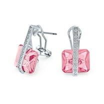 Bling Jewelry Womens Dangle Chandelier Earrings Square Simulated Gemstones