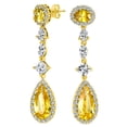 thumbnail image 1 of Bling Jewelry Womens Art Deco Vintage Dangle Chandelier Earrings with CZ Teardrop, 1 of 7