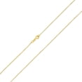 thumbnail image 1 of Bling Jewelry Womens Basic Ultra Thin 1MM Gold Plated Silver Box Chain Necklace, 1 of 5