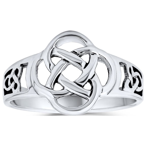 Bling Jewelry Womens Best Friend Celtic Love Knot Infinity Band Ring .925 Sterling Silver