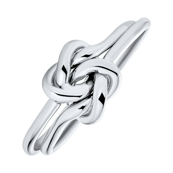 Bling Jewelry Womens Celtic Love Knot Infinity Silver Ring Sterling Oxidized Band
