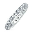 thumbnail image 1 of Bling Jewelry Womens Bridal Cocktail Statement Ring CZ Eternity Wedding Band, 1 of 5