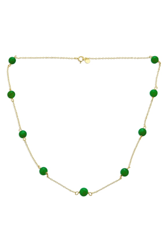 Womens Bridal Tin Cup Freshwater Cultured Pearl Chain Station Necklace Sterling Silver