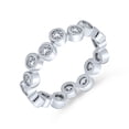 thumbnail image 1 of Bling Jewelry Womens Bubble Circle  Zig Zag Bezel Band CZ Eternity Ring, 1 of 5