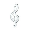 thumbnail image 1 of Bling Jewelry Womens Large Classic Musician Treble G Clef Music Note Brooch Pin Sterling Silver, 1 of 6