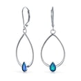 thumbnail image 1 of Bling Jewelry Womens   Dangle Gemstone Earrings Abalone Accents, 1 of 4