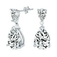 thumbnail image 1 of Bling Jewelry Womens Elegant Bridal Dangle Chandelier Earrings with Cubic Zirconia Teardrop Pears, 1 of 5
