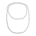 thumbnail image 1 of Bling Jewelry Womens Flapper Rope Hand Knotted White Freshwater Cultured Pearl Strand Necklace 80Inch, 1 of 5