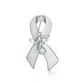 thumbnail image 1 of Bling Jewelry Womens Guardian Angel Cancer Awareness Ribbon Brooch Pin Crystal, 1 of 6
