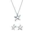 thumbnail image 1 of Bling Jewelry Womens Hawaii Ocean Starfish Pendant Necklace & Earrings Set Sterling Silver Jewelry, 1 of 5