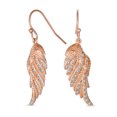 thumbnail image 1 of Bling Jewelry Womens Heavenly Angel Wing Dangle Chandelier Earrings with CZ Pave in Sterling Silver, 1 of 6