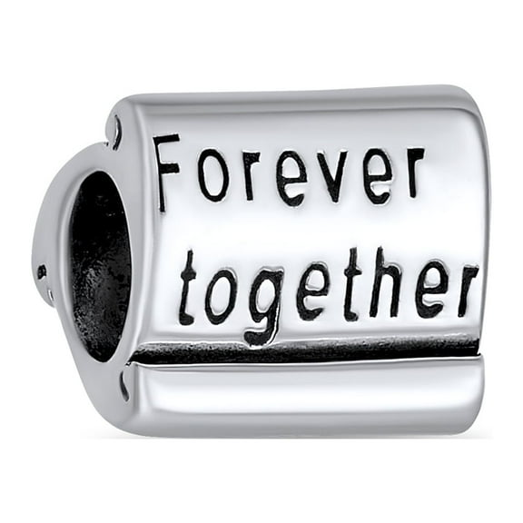 Bling Jewelry Womens Love Family Couples Mantra Charm Bead Sterling Silver for European Bracelet