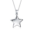 thumbnail image 1 of Bling Jewelry Womens Minimalist Alphabet Star Pendant Necklace Sterling Silver - USA Patriotic Style, 1 of 7