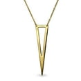 thumbnail image 1 of Bling Jewelry Womens Minimalist Triangle  Pendant Necklace in Sterling Silver, 1 of 6