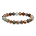 thumbnail image 1 of Bling Jewelry Womens Natural Multi-Color Gemstone 8MM Bead Stackable Stretch Bracelet for Men Unisex, 1 of 6