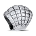 thumbnail image 1 of Bling Jewelry Womens Nautical Clam Shell Charm Bead in Oxidized Sterling Silver for European Bracelet, 1 of 3