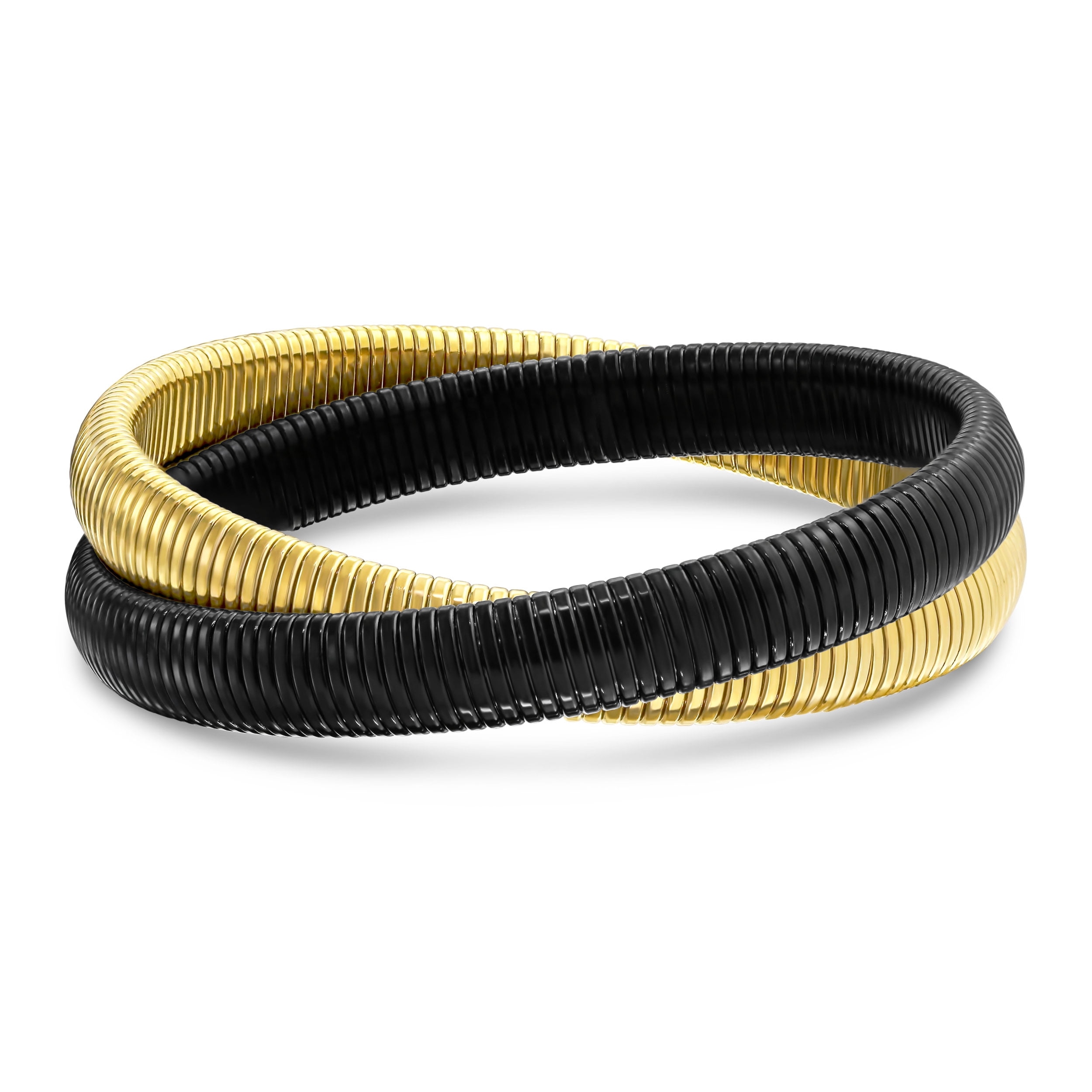 Two Tone Twisted Cobra Bracelet