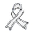 thumbnail image 1 of Bling Jewelry Womens Open Heart Enamel Crystal Brooche Pin for Awareness Ribbons Silver Gold Plated, 1 of 4