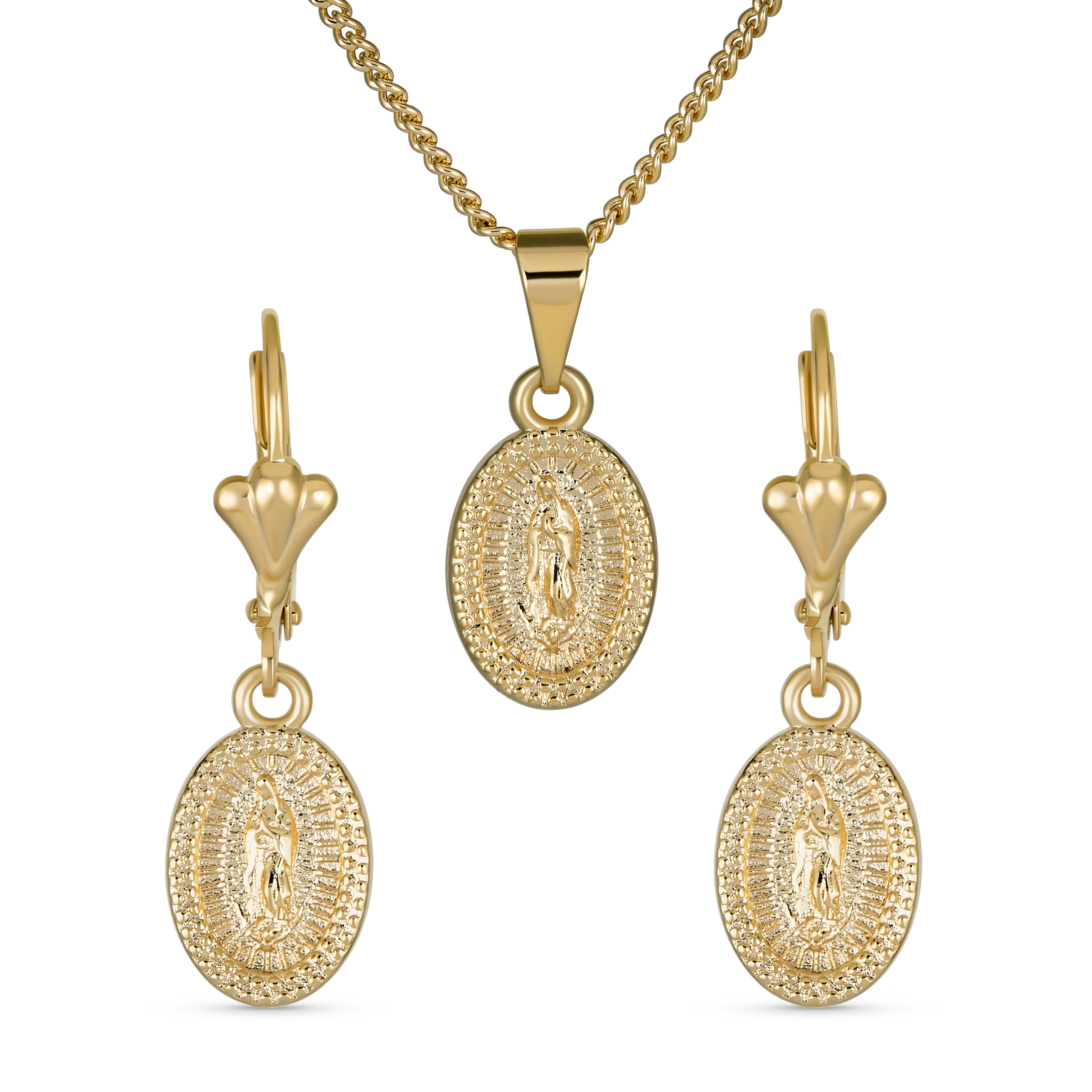 Bling Jewelry Womens Our Lady of Guadalupe Virgin Mary Pendant Necklace ...