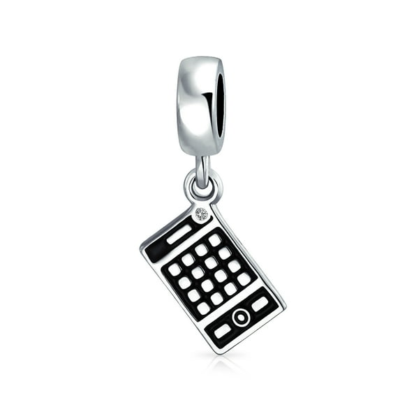 Bling Jewelry Womens Personalized Math Wiz Dangle Charm Bead Sterling Silver for European Bracelet